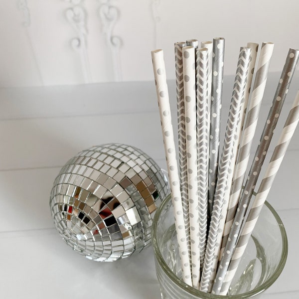 Disco Party Straws