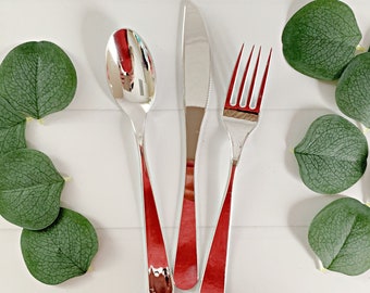 Silver Utensils - Plastic Cutlery