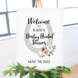 Derby Welcome Sign Pinks - Digital Download - Editable