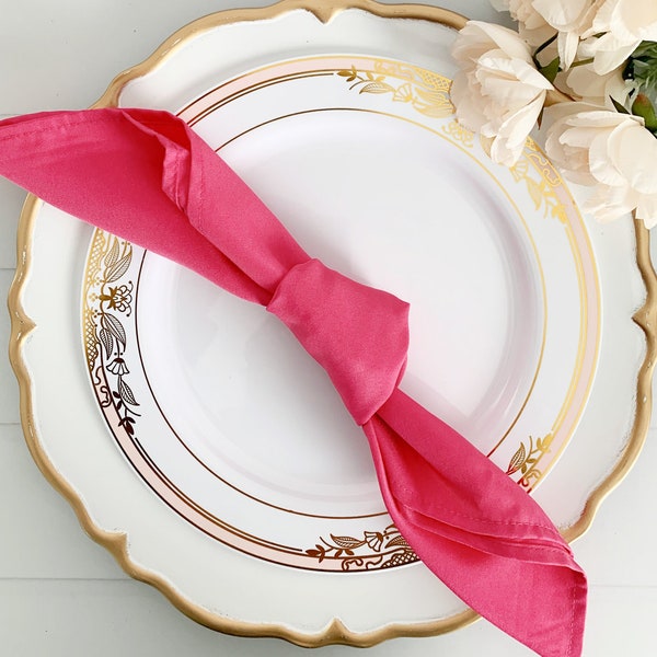 Fuchsia / Hot Pink Cloth Dinner Napkin