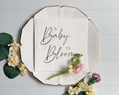 Baby in Bloom - Baby Shower Napkins - Rose Gold Il_170x135