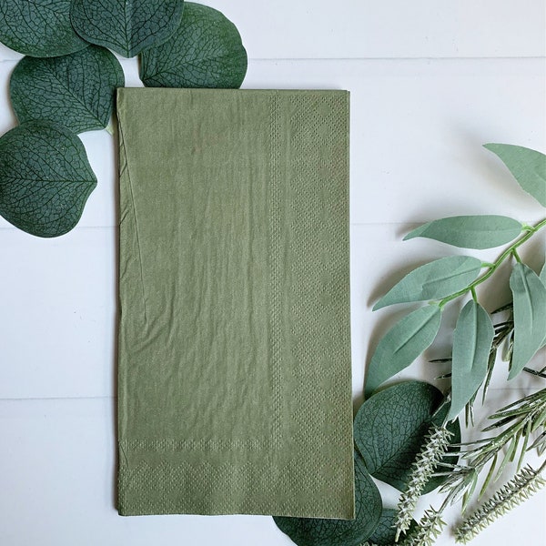 Sage Green Paper Luncheon Napkins Etsy
