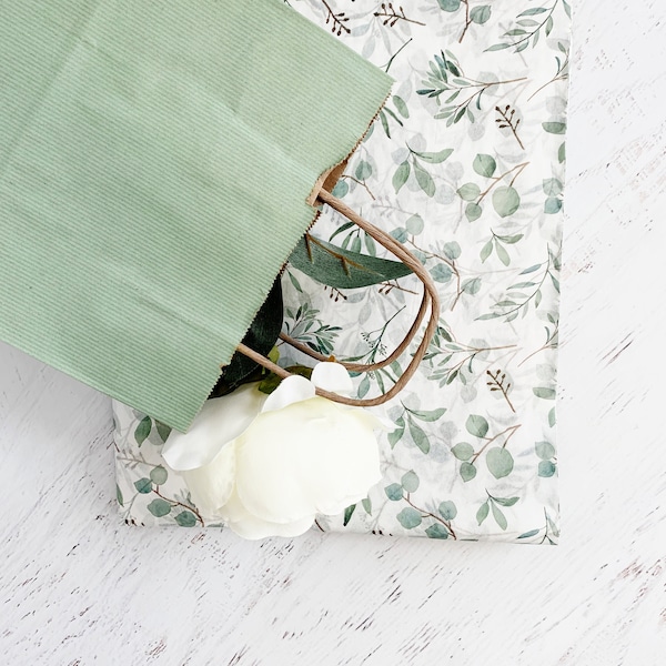 Botanical Greenery Tissue Paper