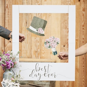 Wedding Photo Frame  Props, Best Day Ever