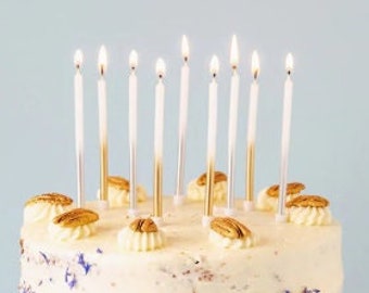 Gold Ombre Birthday Candles