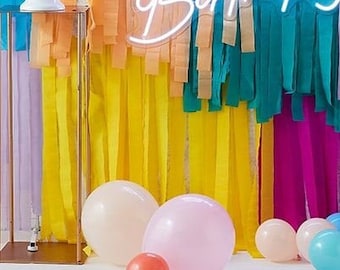 Streamers for Backdrops - Yellow