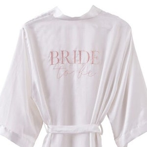 Silky Bride To Be Robe