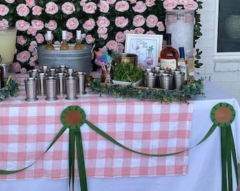 Horse Show Ribbon Rosette: Derby Party Decor, Equestrian Garland