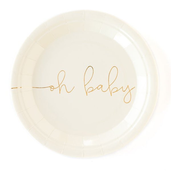 Oh Baby Cake Plates - 7 inch