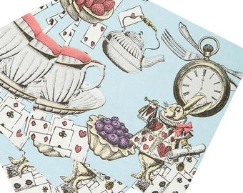 Alice in Wonderland Beverage Napkins