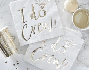 Team bride napkins Clearance