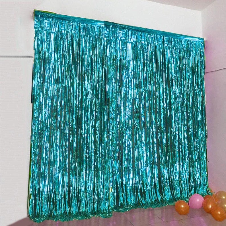 Mermaid Party Fringe Photo Booth Backdrop image 2