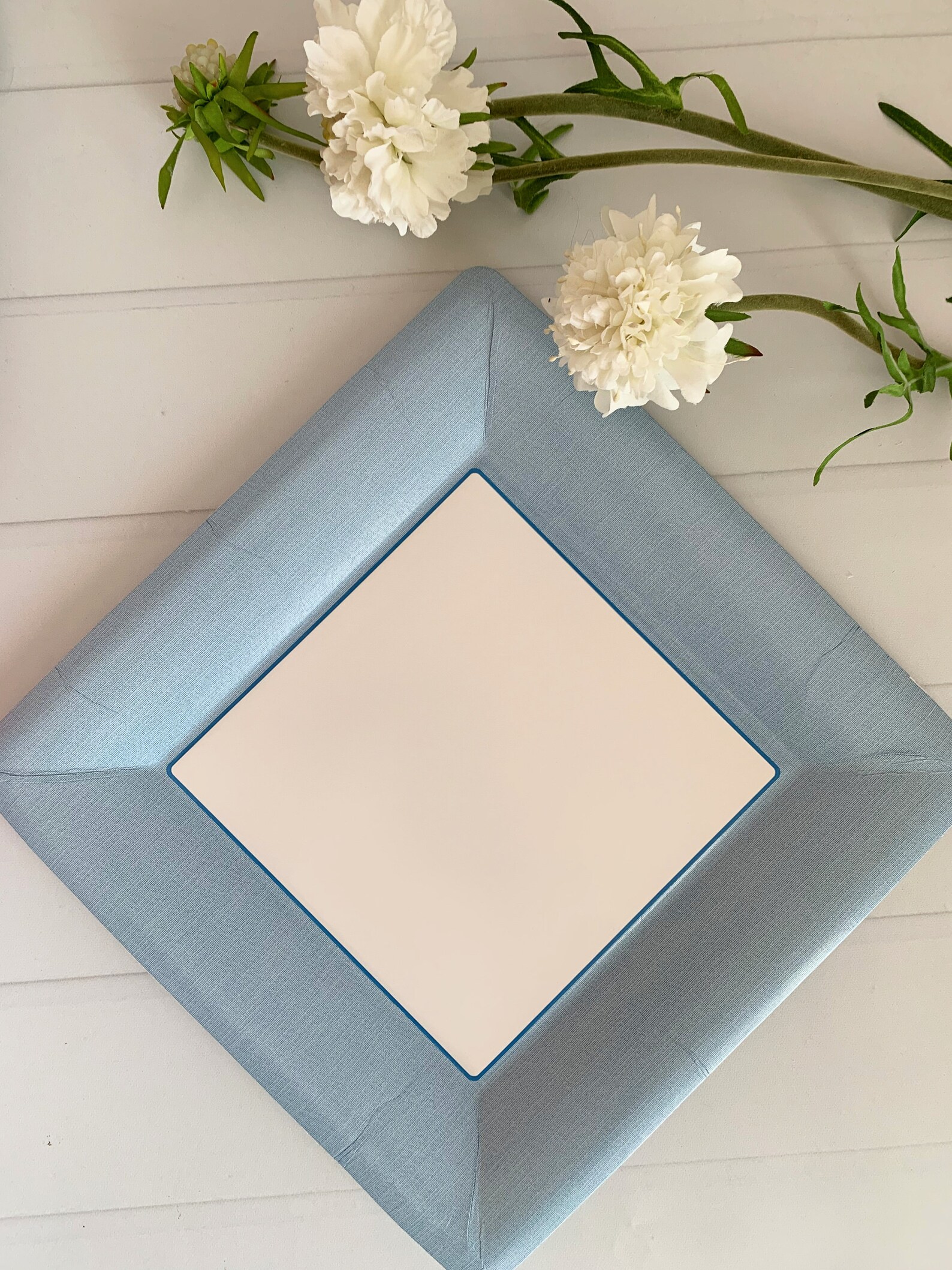 Baby Blue Dinner Plates Etsy