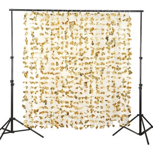 This 'Gold Flower Curtain' will have everyone in the party spirit. Guests will love using this as a backdrop to their photos - memories to treasure forever. The perfect photo booth background!