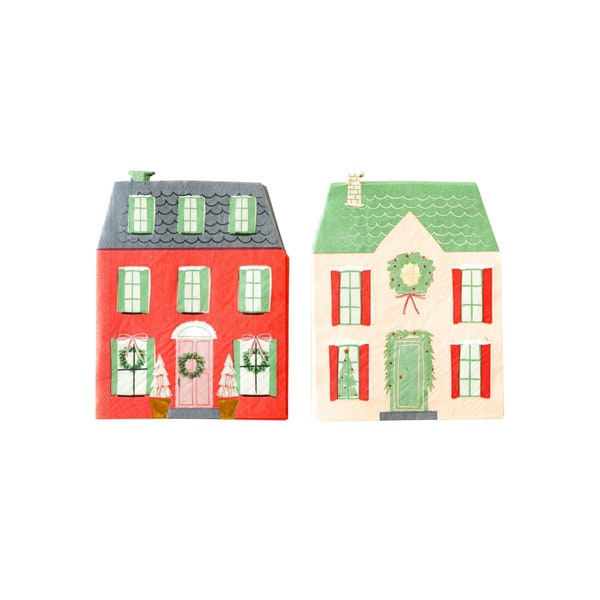 Christmas Village Houses Napkins