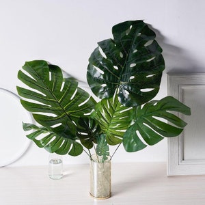 Artificial Monstera Leaves Set Etsy Ireland