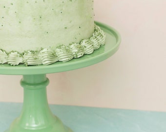 Sage Green Melamine Cake Stand