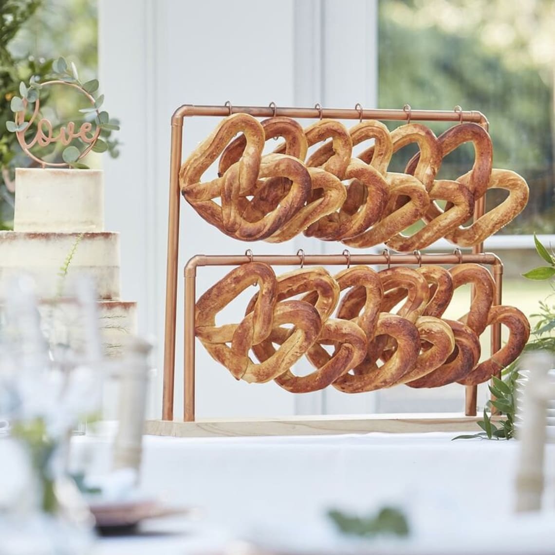 Copper Pretzel Display Stand Etsy