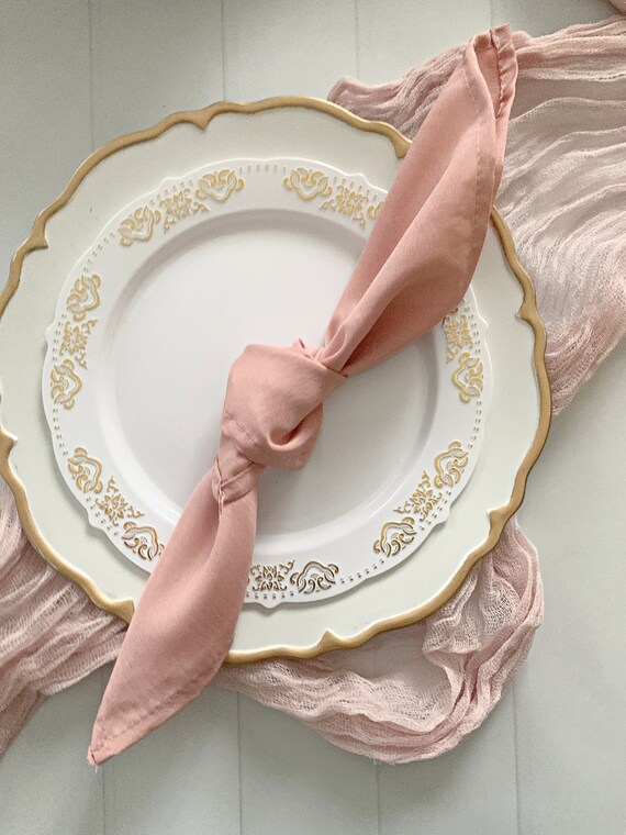 Dusty Rose Cloth Dinner Napkin by EnFete Catch My Party