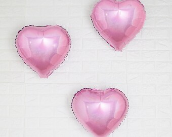 Pink Heart Balloon 9 and 15 inch