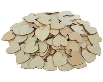 Extra Wood Hearts - Drop Box Alternative Guestbook