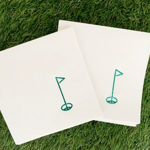 Golf Cocktail Napkins: Hole in One Party Decorations, Set of 16