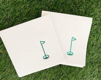 Golf Cocktail Napkins: Hole in One Party Decorations, Set of 16