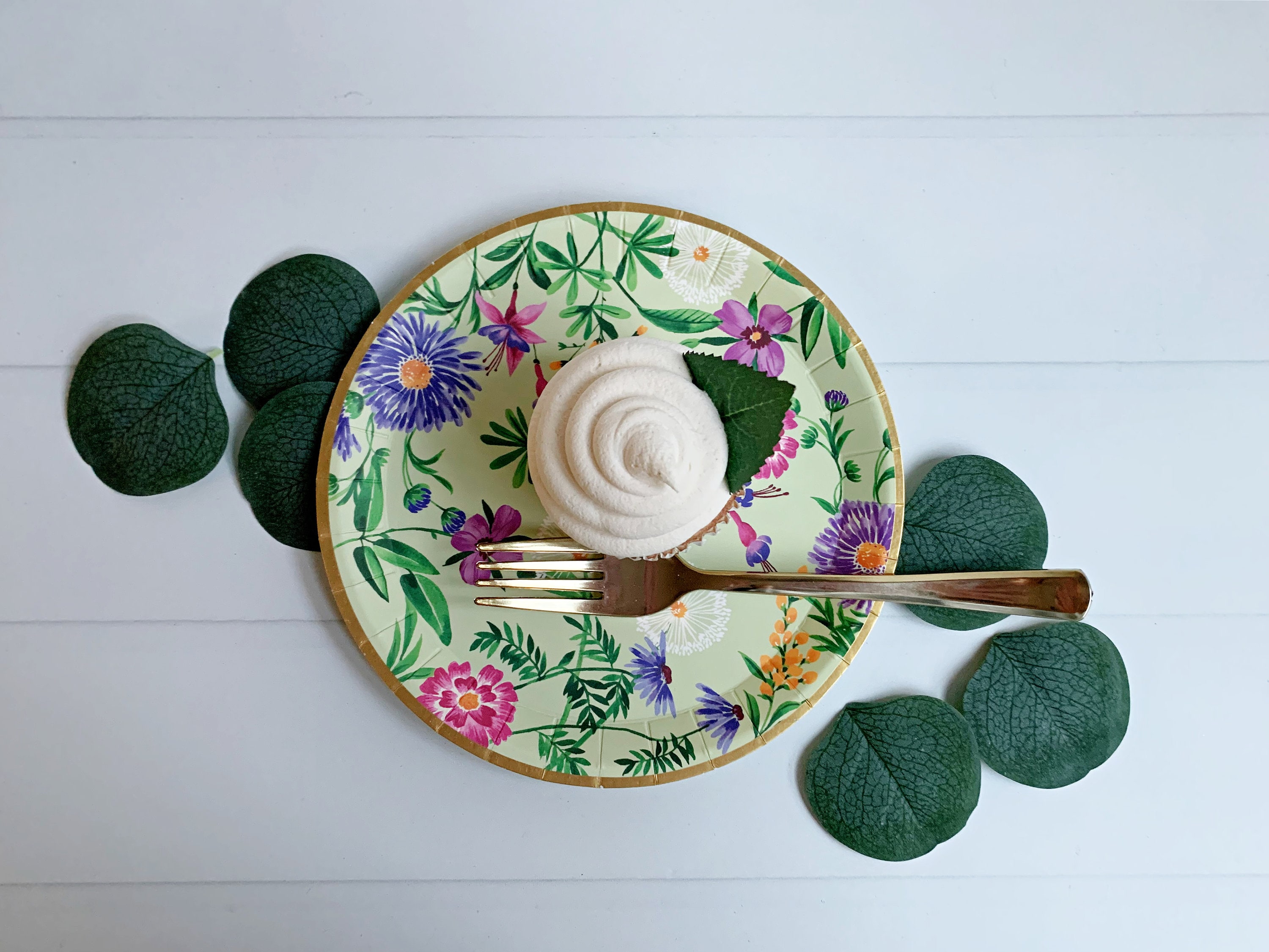 Wildflower Paper Tea Party Plates Dessert Sized