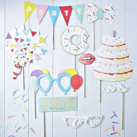 Virtual Birthday Party Photo Booth Props Il_570xn