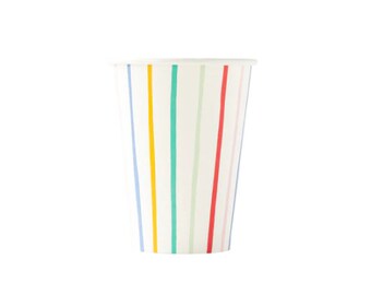 Striped Paper Cups - Etsy