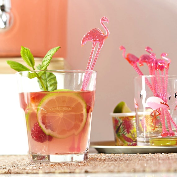Pink Flamingo Drink Stirrers Il_570xn