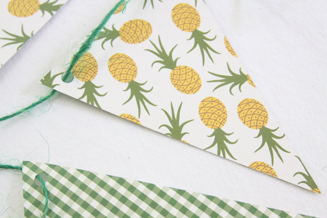 Pineapple Party Banner Wall Decorations for Birthdays, Bridal Showers