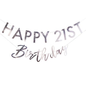 Disco Theme Birthday Banner Kit - Iridescent