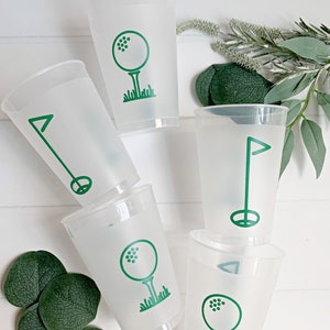 Golf Party Frosted Party Cups - Green