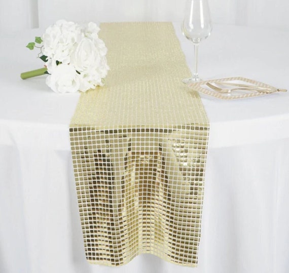 Disco Party Table Runner Gold by EnFete Catch My Party