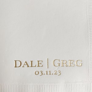 Personalized Dinner Napkins Guest Towels image 5