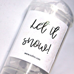 Let It Snow Confetti Poppers, Winter Wedding Send Off, Stocking Stuffers for Kids image 4