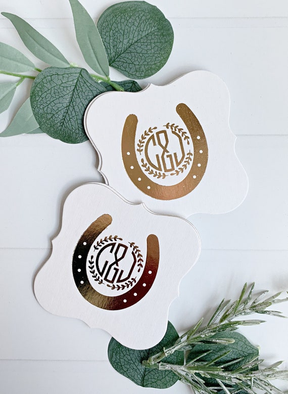 Personalized Horseshoe Monogram Coasters Il_570xn