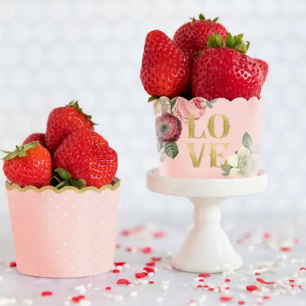 Love Pink Baking Cups