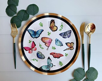 Butterfly Dinner Plates