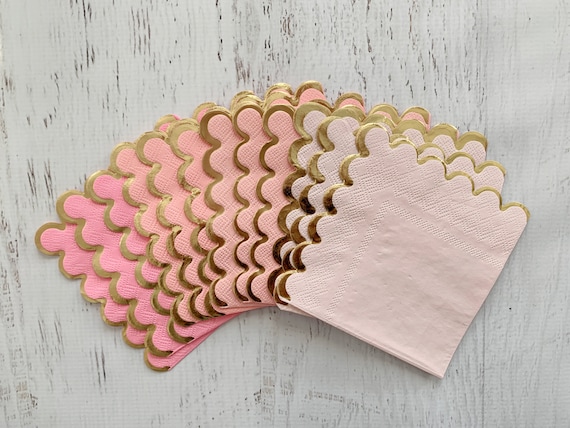 Pink Ombre Cocktail Napkins Set Il_570xn
