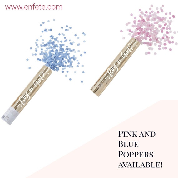 Gender Reveal Cannon, Gold Boy or Girl, Pink or Blue, He or She What Will Baby Be Il_570xn