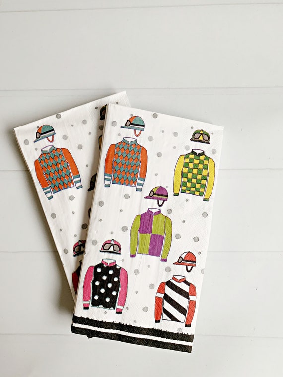 Jockey Silks Derby Dinner Napkins Il_570xn