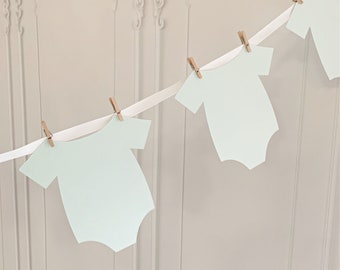 Pale Blue Baby Shower Banner