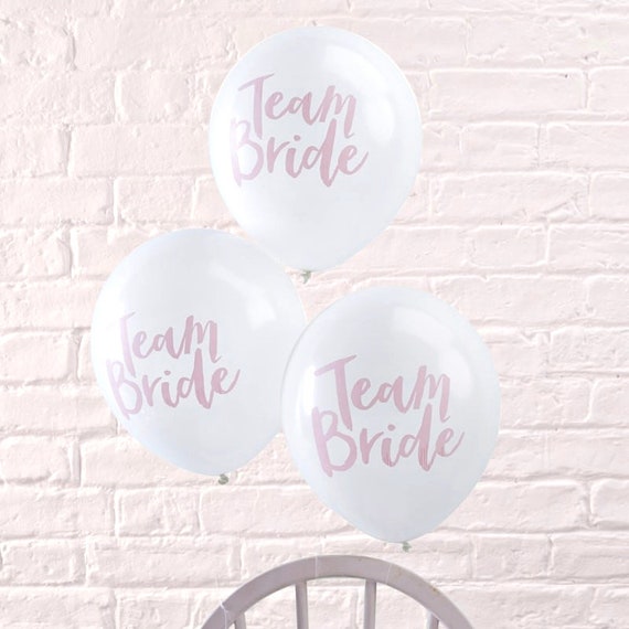 Team Bride Balloons, Bachelorette Balloons Il_570xn