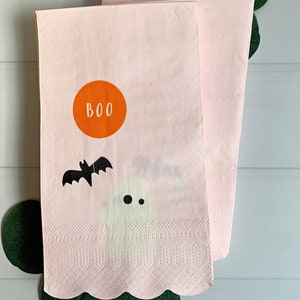 Pink Ghost Dinner Napkins