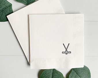 Hockey Cocktail Napkins