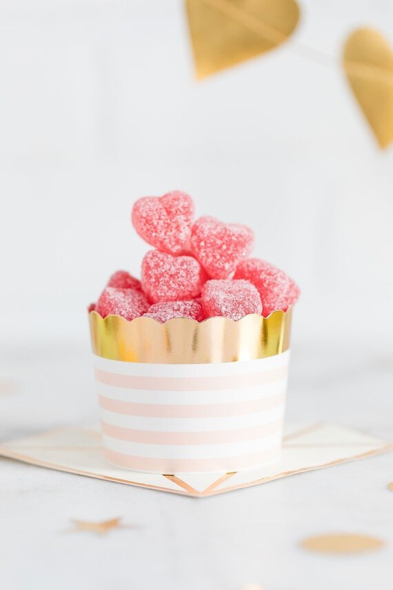 Pink and Gold Baking Cups Il_570xn