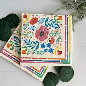 Boho Fiesta Napkins | Set of 20 Luncheon Sized Napkins