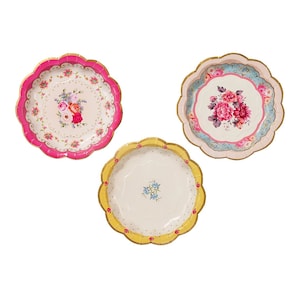 Tea Party Floral Cake Plates